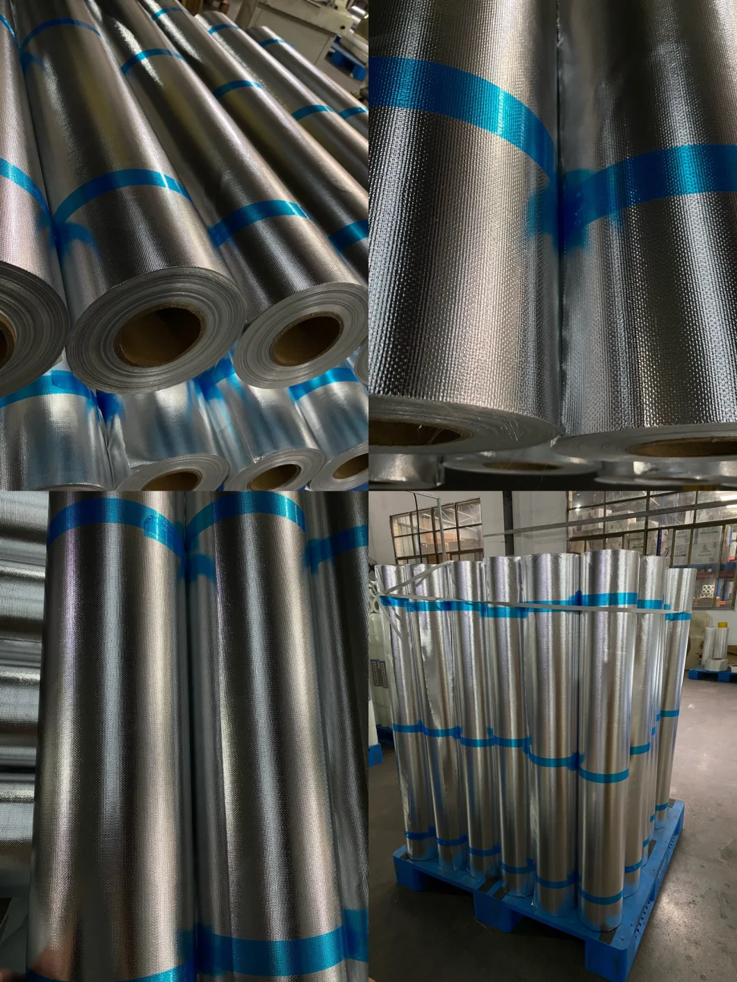 Fiberglass Fabrics Laminated Aluminum Foil for Wall &Roof Insulation Panels